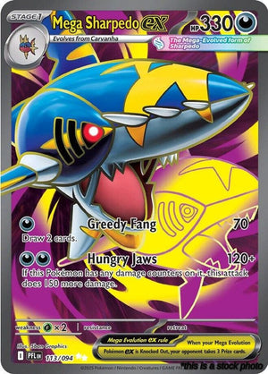 Ultra Rare Mega Sharpedo ex - 113/094 [113/094 Near Mint ]
