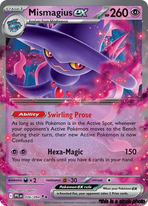 Holofoil Mismagius ex - 036/094 [036/094 Lightly Played ]