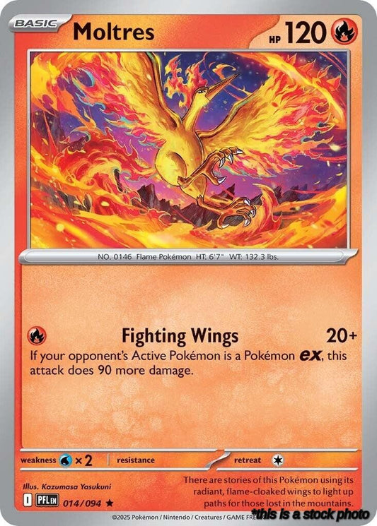 Reverse Holofoil Moltres [014/094 Near Mint ]