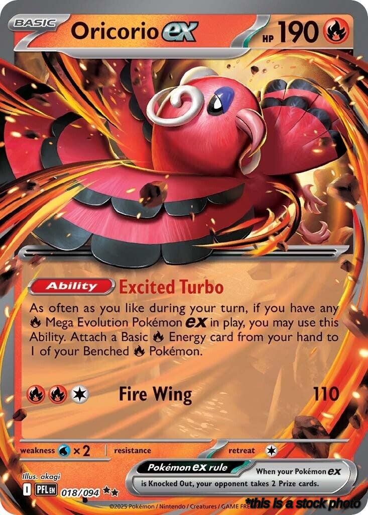 Holofoil Oricorio ex - 018/094 [018/094 Lightly Played ]