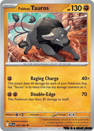 048/094 Paldean Tauros Uncommon Normal