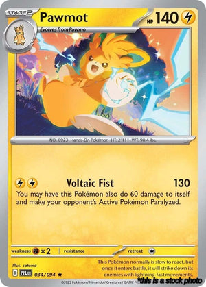 Rare Pawmot [034/094 Near Mint ]