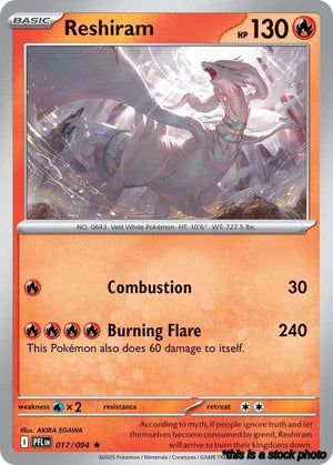 Holofoil Reshiram [017/094 Near Mint ]