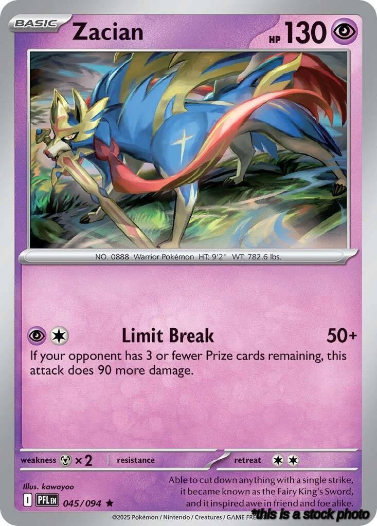 Holofoil Zacian - 045/094 [045/094 Near Mint ]