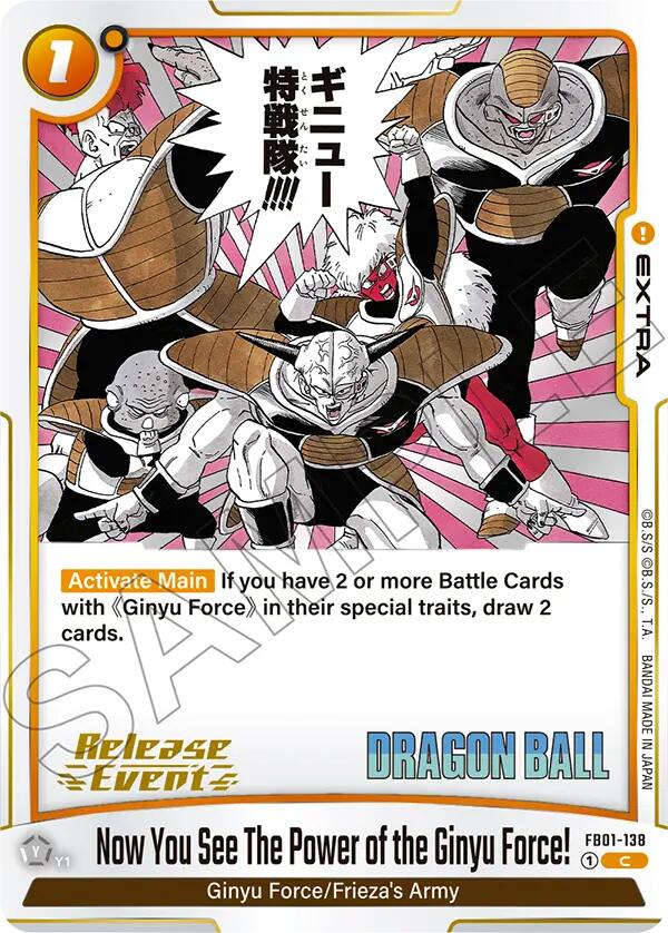 Now You See The Power of the Ginyu Force!