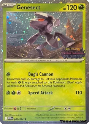 Rare Genesect (Cosmos Holo) (Best Buy Exclusive) [008/094 Near Mint ]