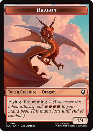 Dragon // Food (0019) Double-Sided Token [TLA - 9 // 19]