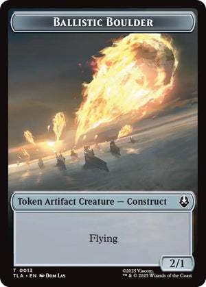 Ballistic Boulder // Food (0019) Double-Sided Token [TLA - 13 // 19]