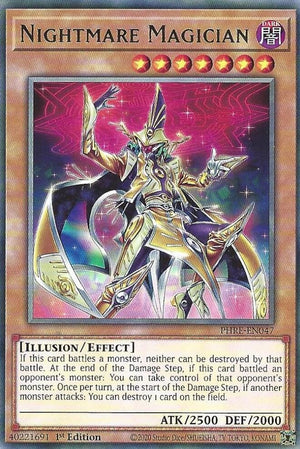 1st Edition Nightmare Magician [PHRE-EN047 Lightly Played] Rare