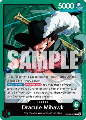 Dracule Mihawk - OP14-020 [OP14-020] The Azure Sea's Seven