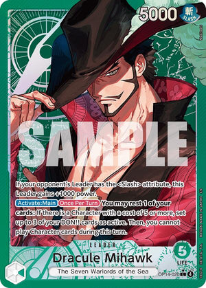 Dracule Mihawk - OP14-020 (Alternate Art) [OP14-020] The Azure Sea's Seven