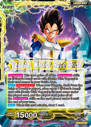 BT29-057 Vegeta // Vegeta, Warrior Race Pride