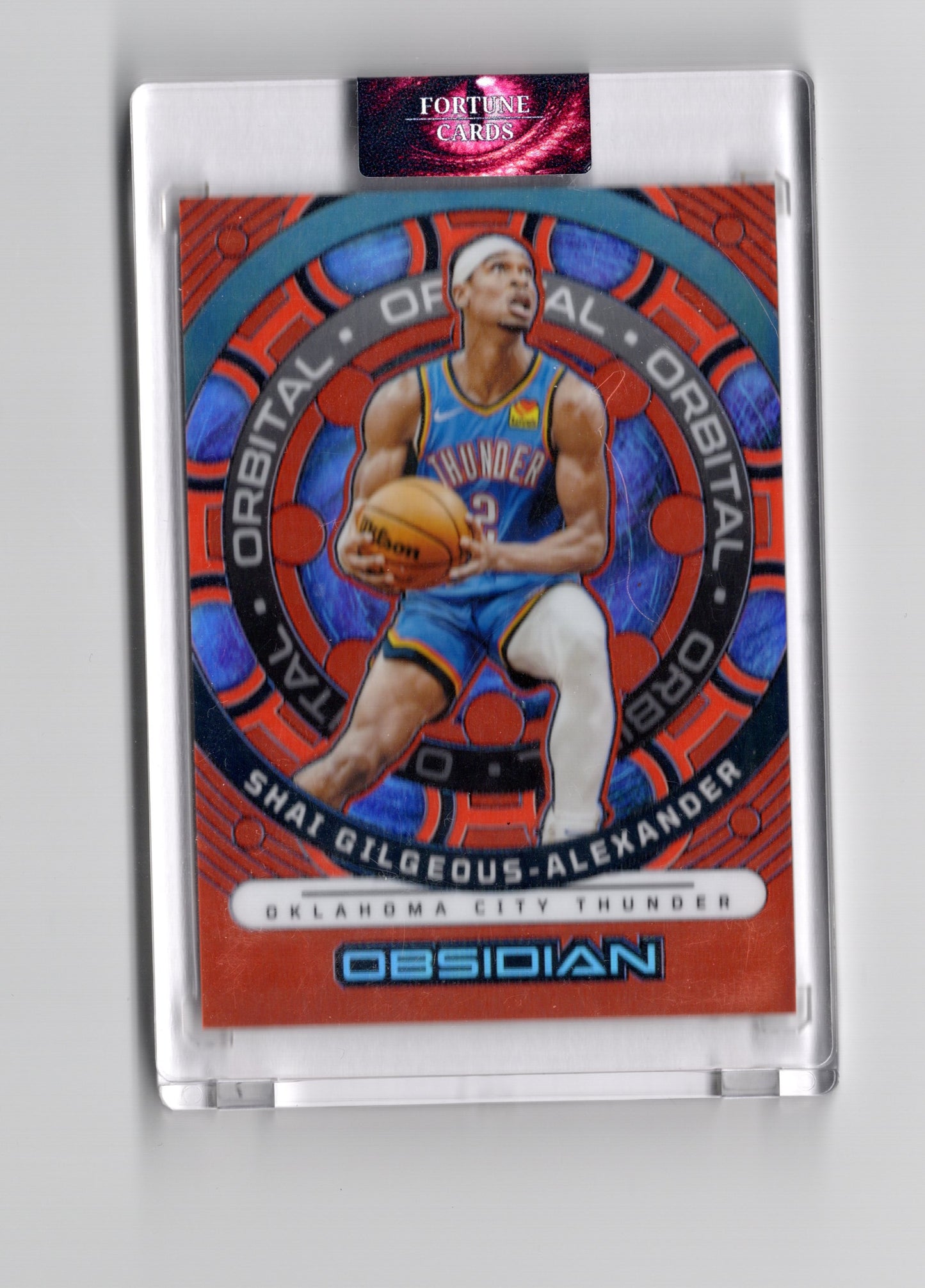 2023-24 Obsidian #27 Shai Gilgeous-Alexander Orbital Orange #/75