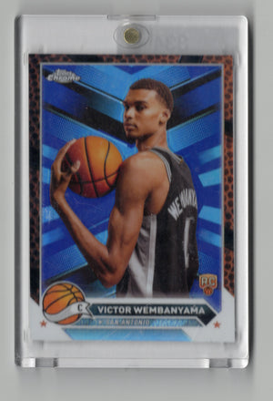 2023-24 Topps Chrome #1 Victor Wembanyama Orange Basketball Refractors