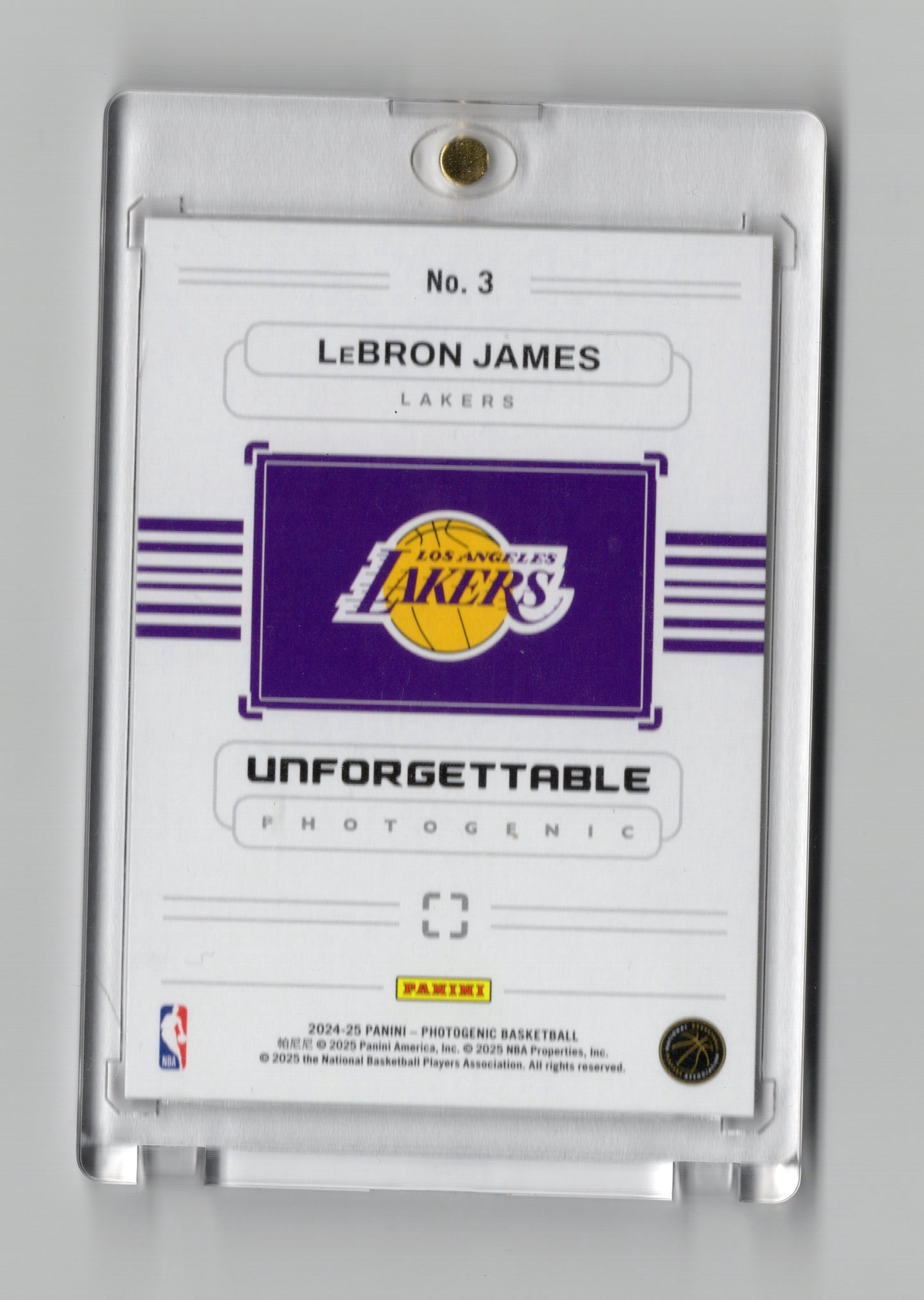 2024-25 Panini Photogenic #3 LeBron James Photo Finish Wedges #/49