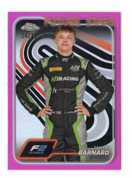 2024 Topps Chrome Formula 1 #36 Taylor Barnard Pink Refractors #/75
