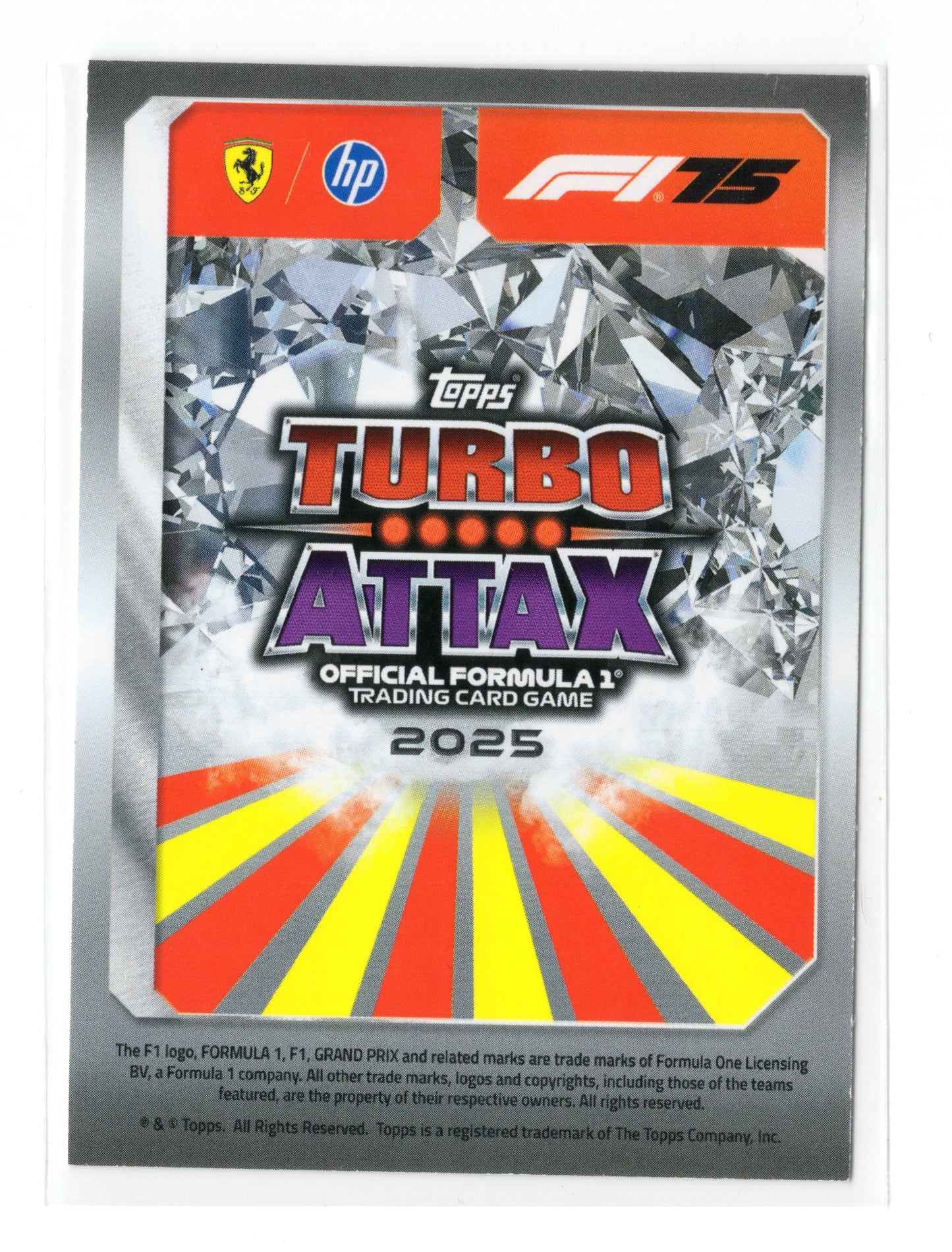 2025 Topps Turbo Attax F1 #LL2 Lewis Hamilton Lightning Lids
