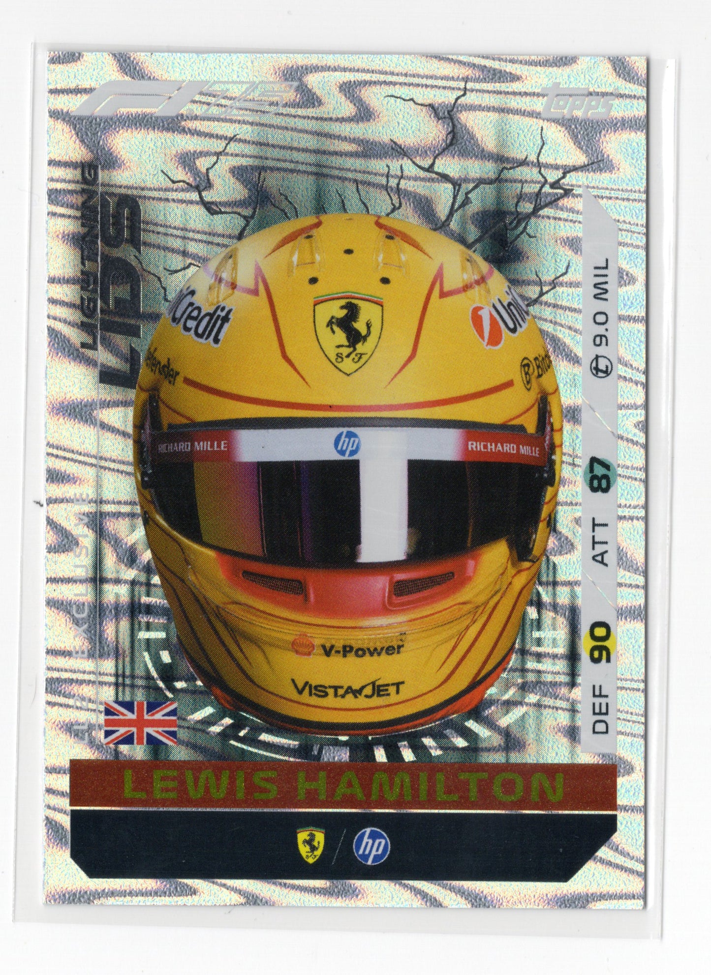 2025 Topps Turbo Attax F1 #LL2 Lewis Hamilton Lightning Lids