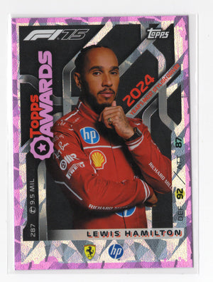 2025 Topps Turbo Attax F1 #287 Lewis Hamilton Pink Diamond