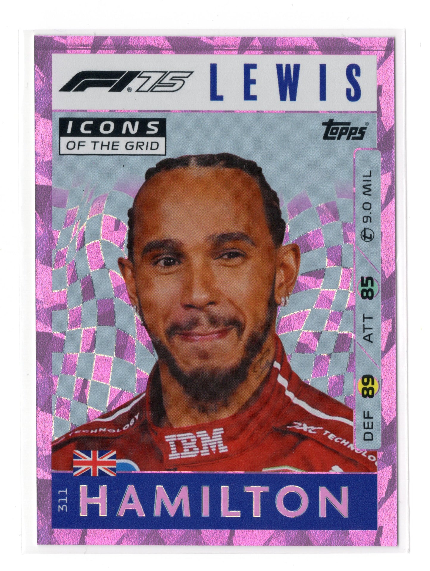 2025 Topps Turbo Attax F1 #311 Lewis Hamilton Pink Diamond