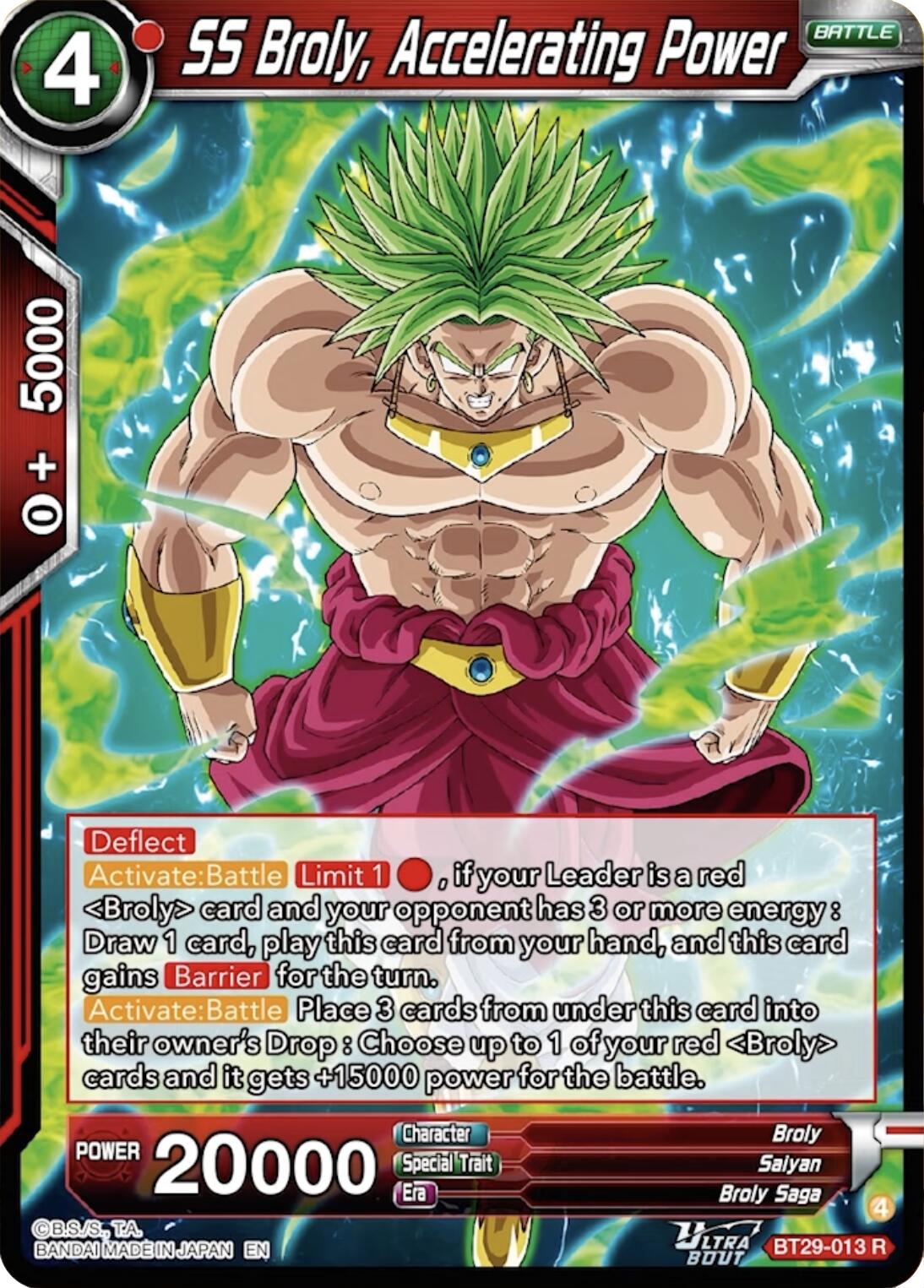 SS Broly, Accelerating Power