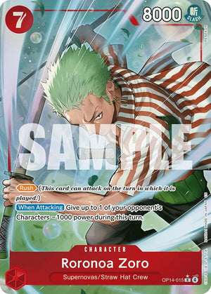Roronoa Zoro - OP14-015 (Alternate Art) [OP14-015] The Azure Sea's Seven