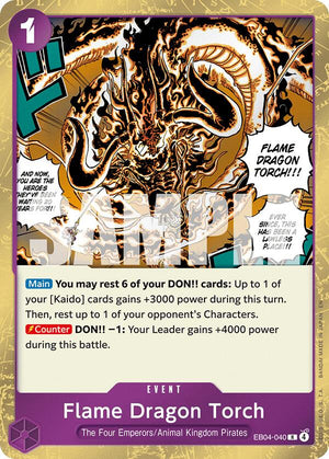Flame Dragon Torch [EB04-040] The Azure Sea's Seven