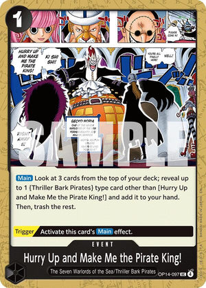 Hurry Up and Make Me the Pirate King! [OP14-097] The Azure Sea's Seven