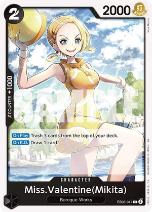 Miss.Valentine(Mikita) [EB03-047] Extra Booster: One Piece Heroines Edition
