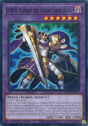 1st Edition D/D/D Alfred the Divine Sage King [BPRO-EN033 Near Mint] Common / Short Print