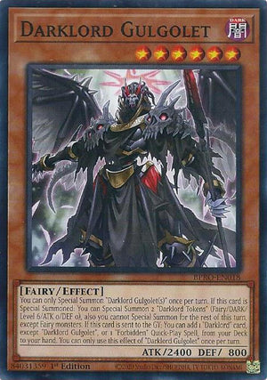 1st Edition Darklord Gulgolet [BPRO-EN018 Lightly Played] Common / Short Print