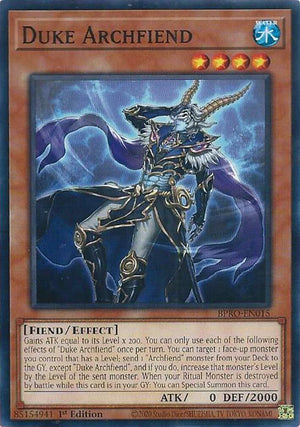 1st Edition Duke Archfiend [BPRO-EN015 Near Mint] Common / Short Print