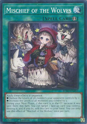 1st Edition Mischief of the Wolves [BPRO-EN083 Near Mint] Common / Short Print