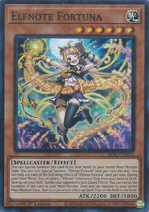 1st Edition Elfnote Fortuna [BPRO-EN012 Near Mint] Super Rare