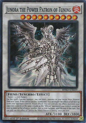 1st Edition Junora the Power Patron of Tuning [BPRO-EN039 Near Mint] Super Rare