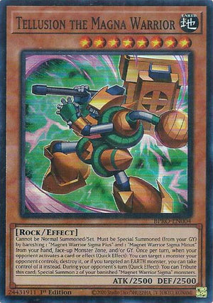 1st Edition Tellusion the Magna Warrior [BPRO-EN004 Near Mint] Super Rare