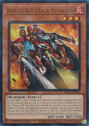 1st Edition Rescue-ACE Quick Attacker [BPRO-EN023 Near Mint] Ultra Rare