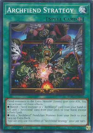 1st Edition Archfiend Strategy [BPRO-EN060 Near Mint] Common / Short Print