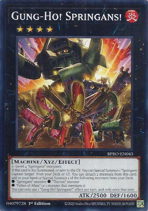 1st Edition Gung-Ho! Springans! [BPRO-EN045 Near Mint] Common / Short Print