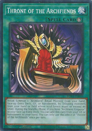 1st Edition Throne of the Archfiends [BPRO-EN059 Near Mint] Common / Short Print