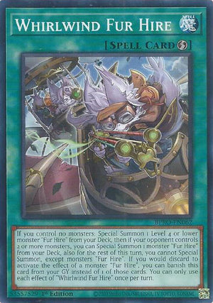1st Edition Whirlwind Fur Hire [BPRO-EN062 Near Mint] Common / Short Print