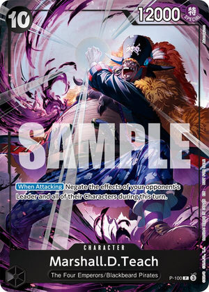 Marshall.D.Teach (Event Pack Vol. 8) [P-100] One Piece Promotion Cards