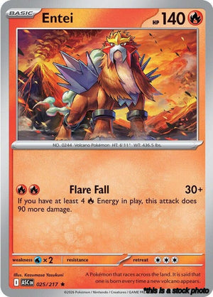 Rare Entei [025/217 Near Mint ]