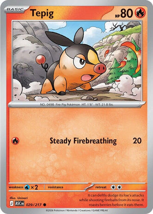 Common Tepig [029/217 Near Mint ]