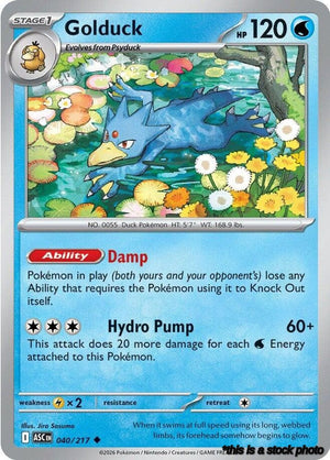 Normal Golduck [040/217 Near Mint ]