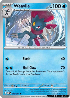 Normal Weavile - 045/217 [045/217 Near Mint ]