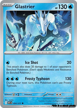 Uncommon Glastrier [054/217 Near Mint ]