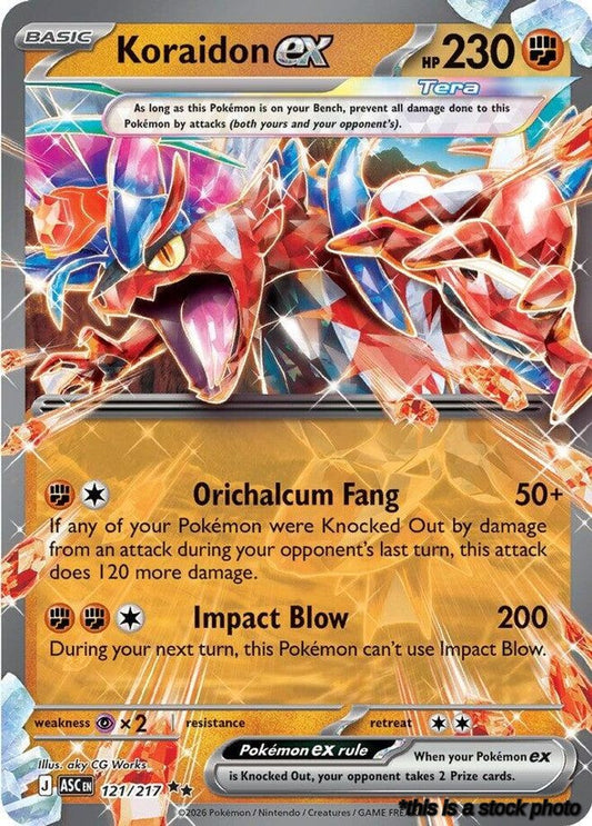 Holofoil Koraidon ex [121/217 Near Mint ]