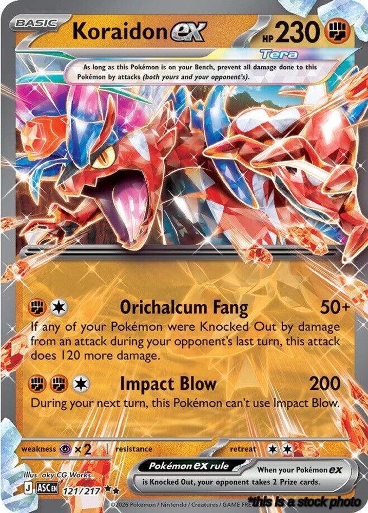Holofoil Koraidon ex [121/217 Lightly Played ]
