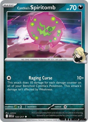 Uncommon Cynthia's Spiritomb [133/217 Near Mint ]